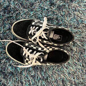 Black and white checkered vans